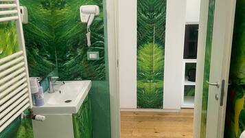 Doppia Deluxe (Verde) | Bagno | Doccia, set di cortesia gratuito, asciugacapelli