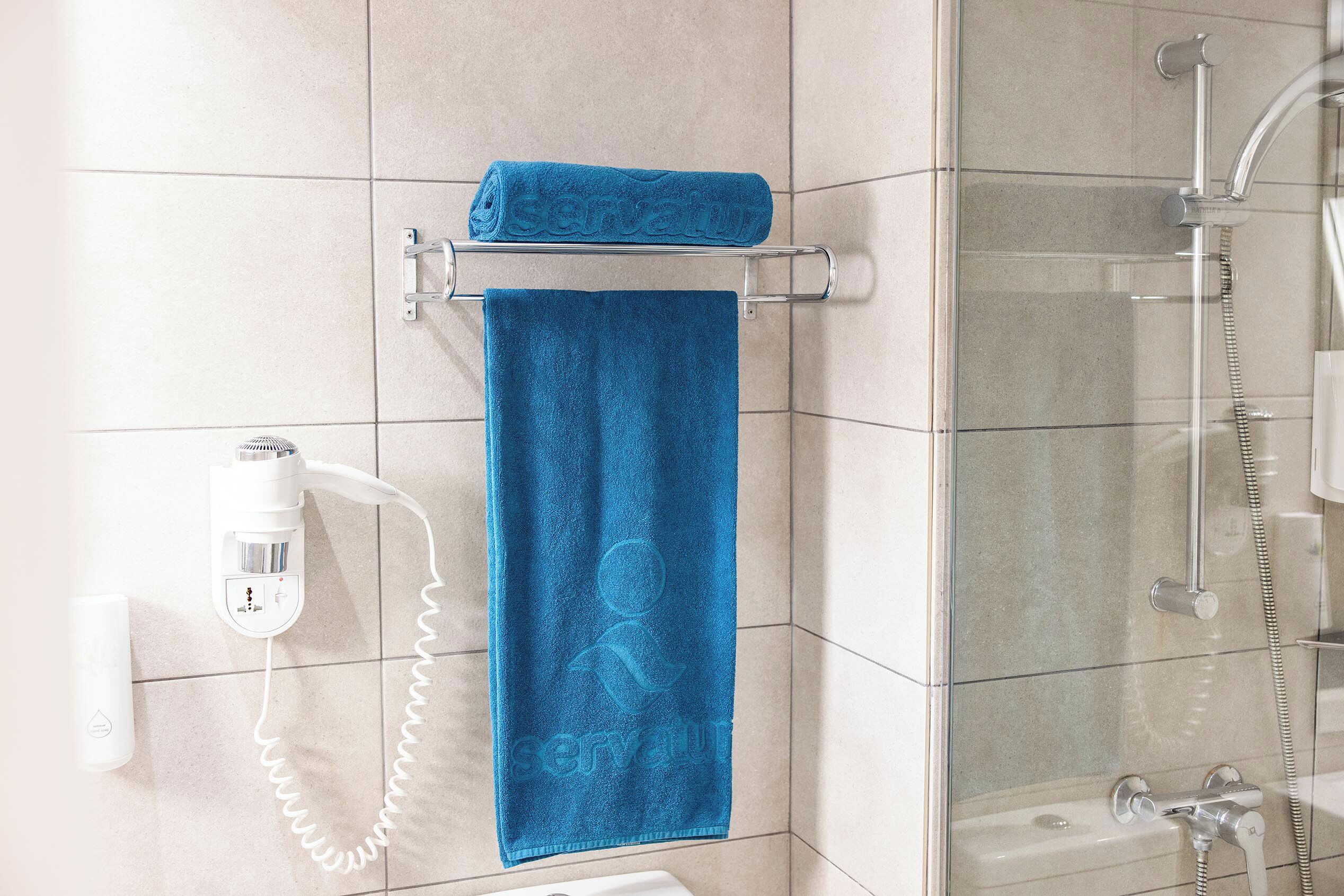 shower, free toiletries, hair dryer, dressing gowns