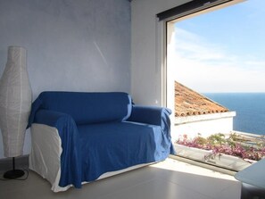 Appartement Supérieur, 1 chambre, vue océan, en front de mer | Coin séjour