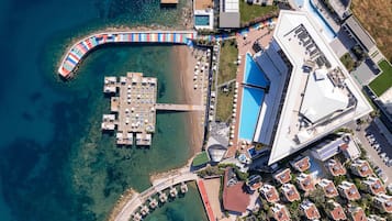 Privatstrand, kostenloser Shuttle zum Strand, Liegestühle, Sonnenschirme