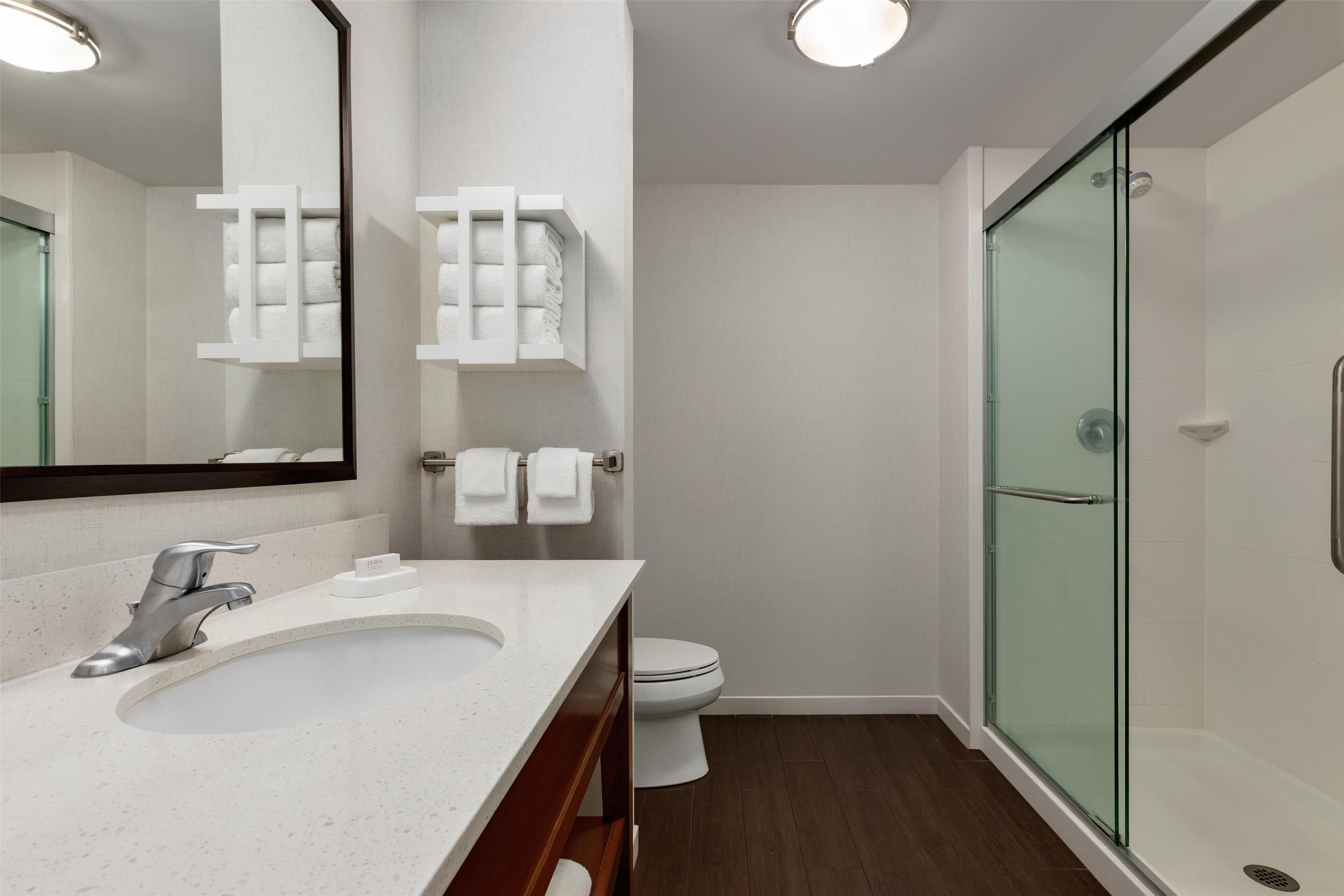 free toiletries, hair dryer, towels, soap