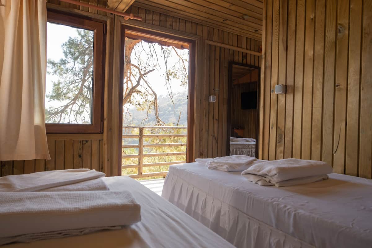 1 habitación y ropa de cama de alta calidad