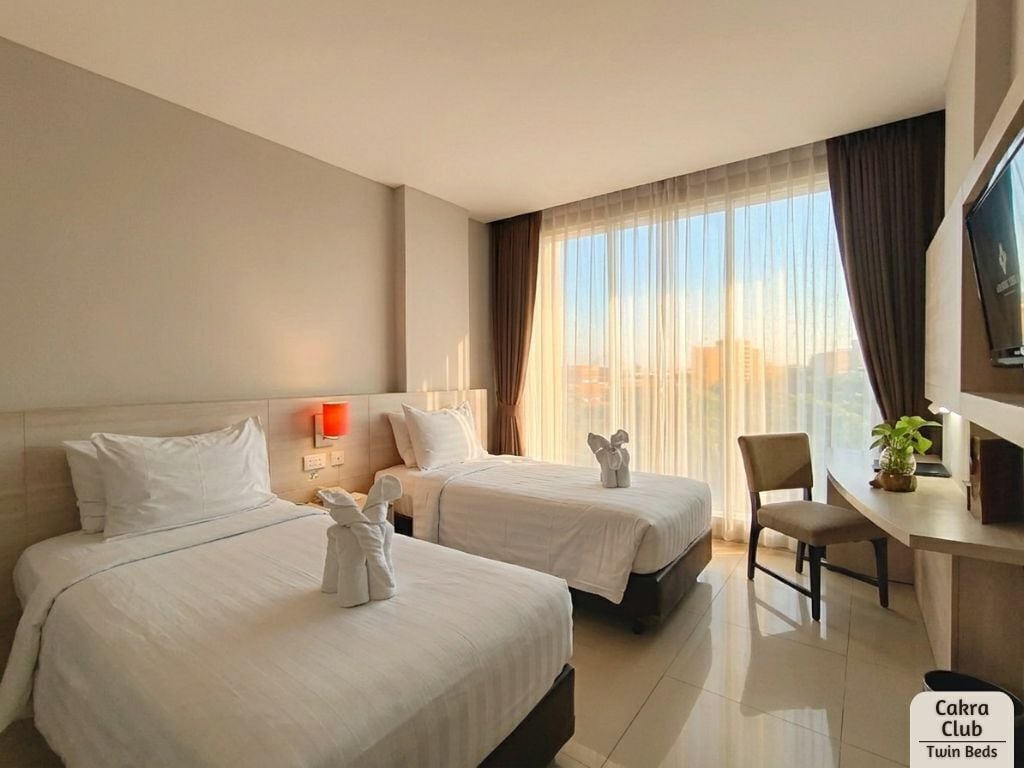 Kahden hengen club-huone (kaksi sänkyä) | Tallelokero huoneessa, ilmainen Wi-Fi, vuodevaatteet