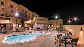 Outdoor pool, open 8:00 AM to 10:00 PM, pool umbrellas, pool loungers