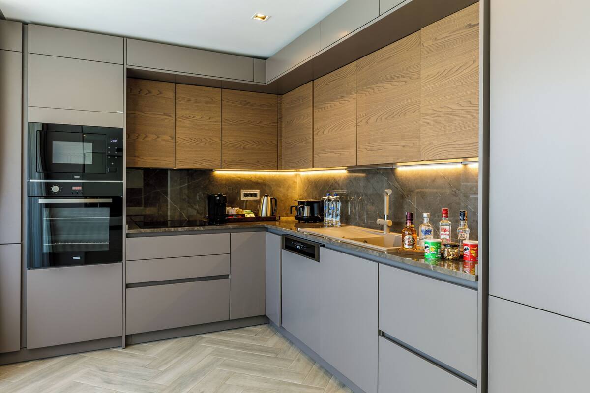 sunset villa with private pool | private kitchen | espresso maker, coffee/tea maker, electric kettle