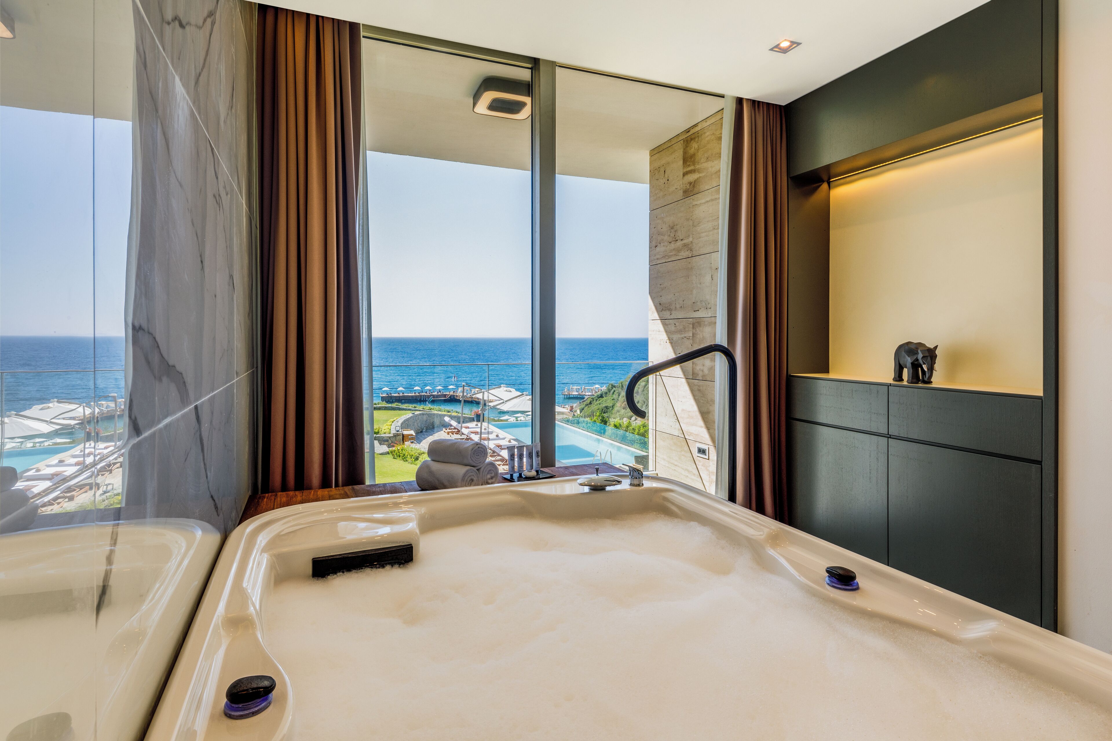 sunset villa with private pool | 1 bedroom, minibar, in-room safe, desk