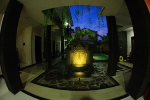 Front of property - evening/night