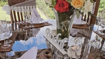Área externa para casamento
