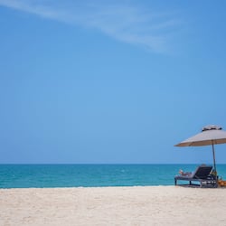 On the beach