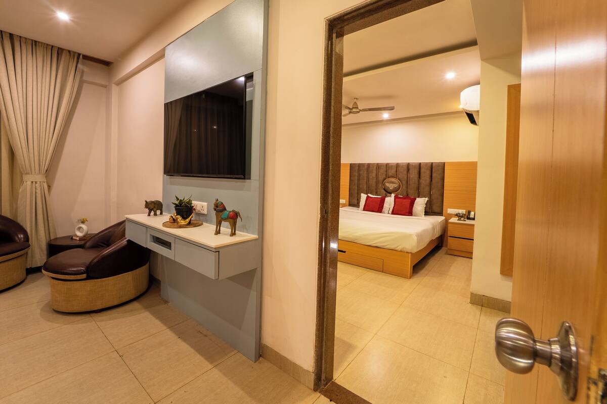 Ropa de cama de alta calidad y minibar