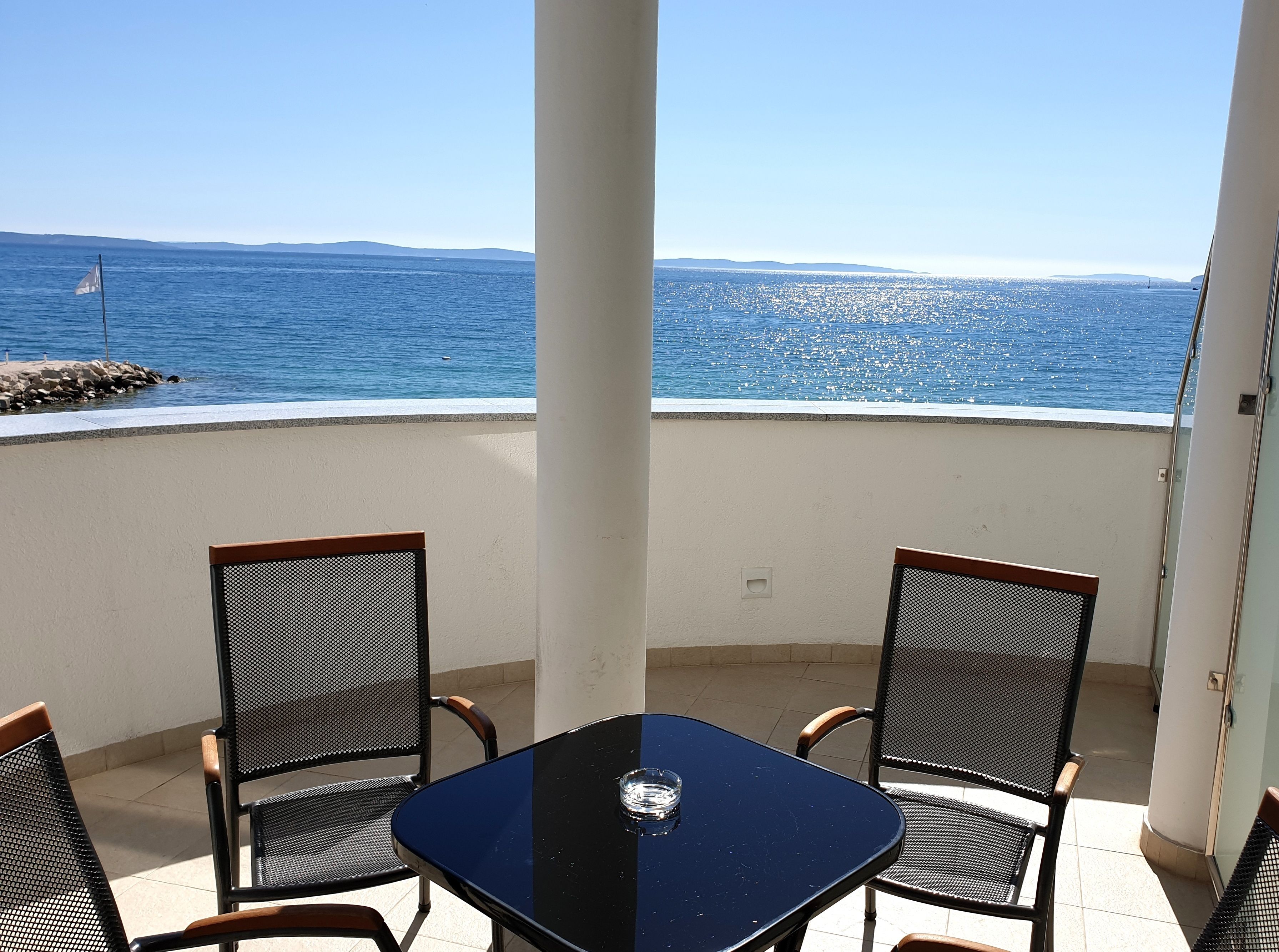 슈피리어 쿼드룸, 침실 2개, 발코니, 바다 전망 | 발코니