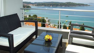 Deluxe Penthouse, 3 Bedrooms, Terrace, Sea View | View from room