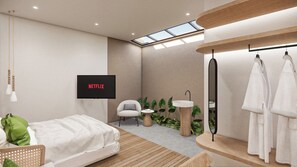 Solaris Villa | Caja de seguridad en la habitación y escritorio 