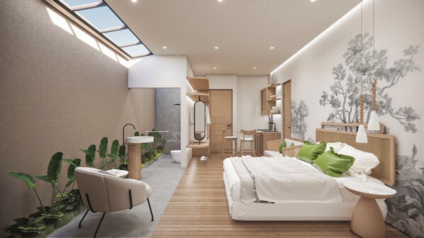 Solaris Villa | Caja de seguridad en la habitación y escritorio 