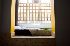 Basic Twin Room, Shared Bathroom | Premium bedding, iron/ironing board, free WiFi, bed sheets
