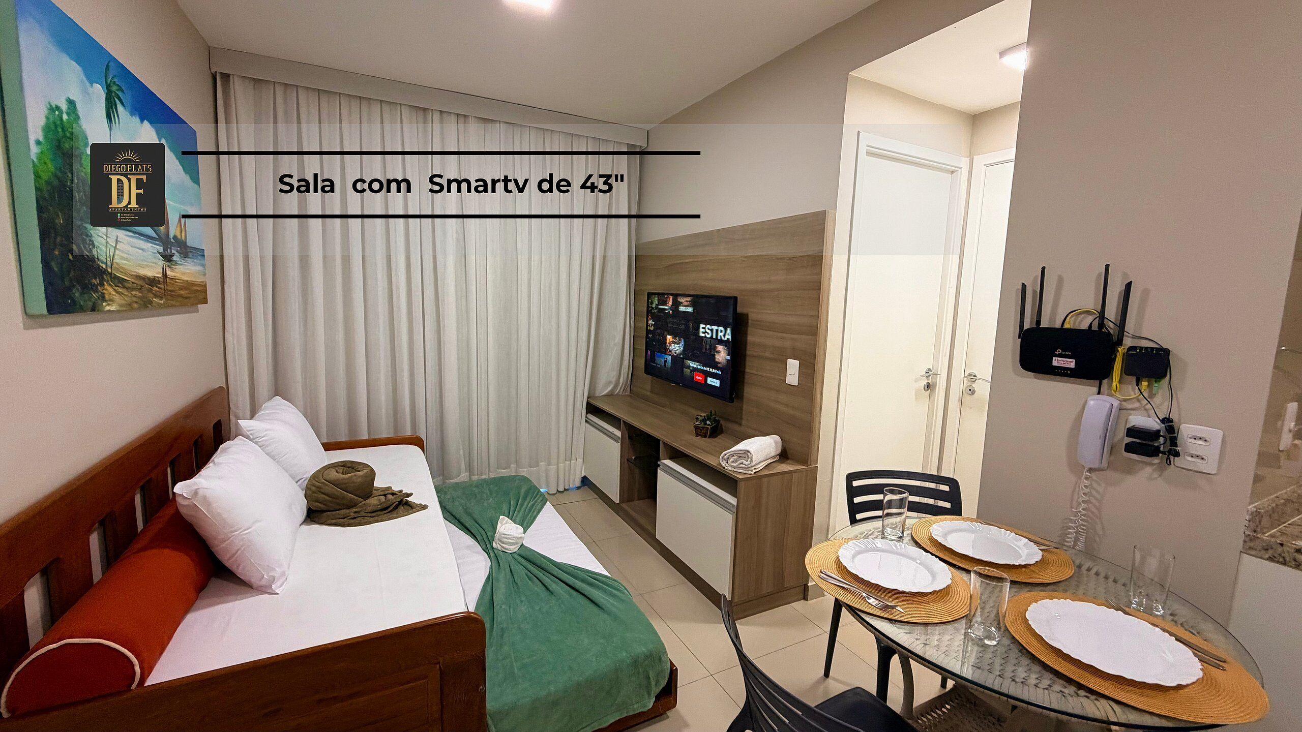 Apartment | 1 bedroom, Egyptian cotton sheets, premium bedding