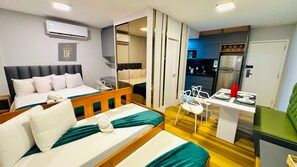 Apartamento Premier | 1 dormitorio, sábanas de algodón egipcio, ropa de cama de alta calidad