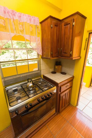 Großer Kühlschrank, Mikrowelle, Ofen, Herdplatte