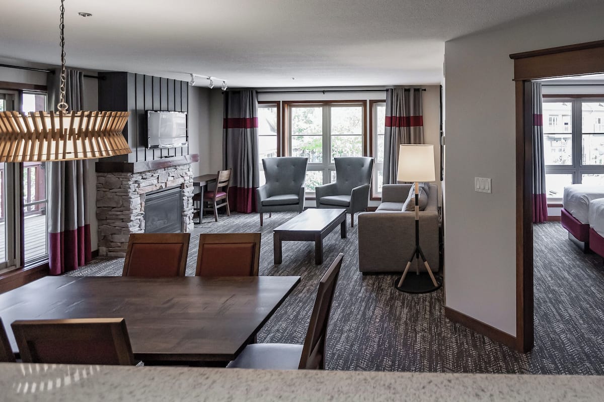 Village Suites Two Bedroom with Kitchen | Laptop workspace, blackout drapes, iron/ironing board, free WiFi