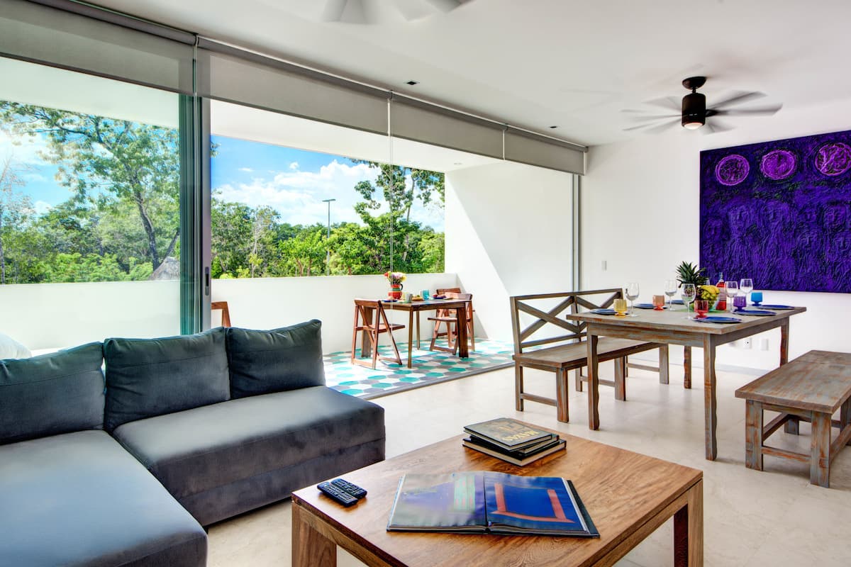 Standard Apartment, 2 Bedrooms (Casa Kulte) | Living area | Flat-screen TV