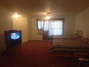 Iron/ironing board, free rollaway beds, free wired internet, bed sheets