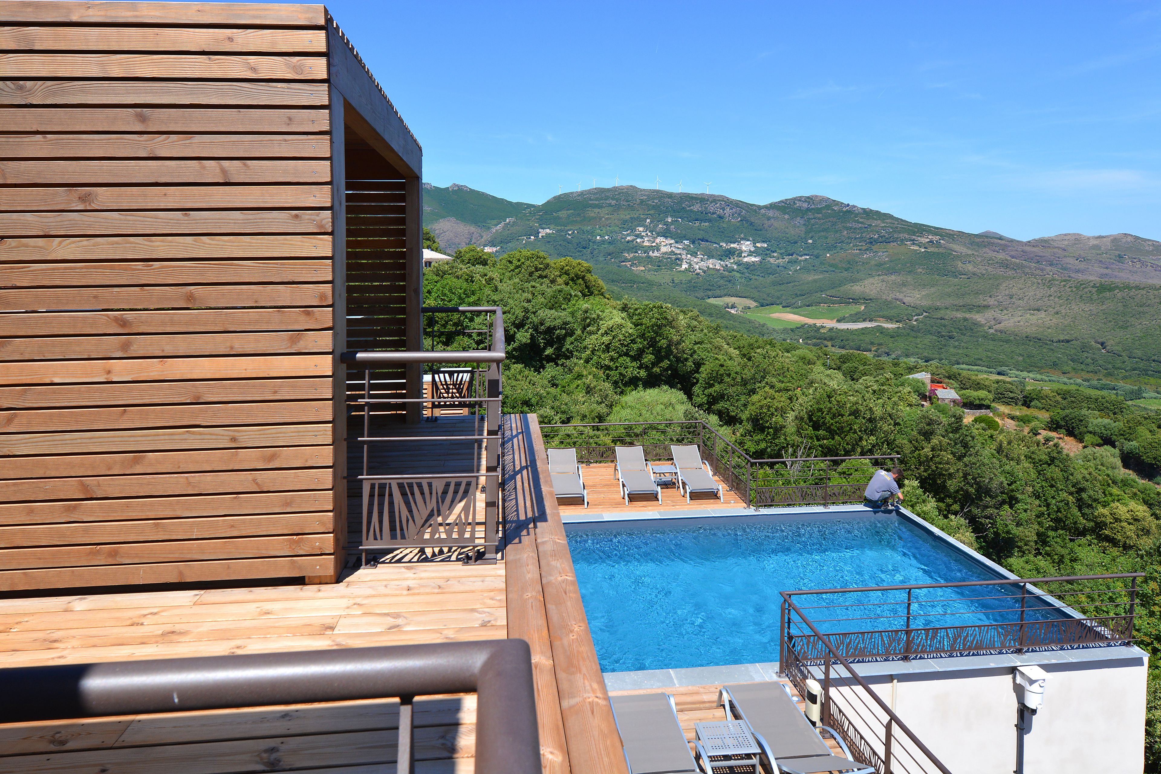 panoramic double room, terrace, sea view | rooftop pool | outdoor pool