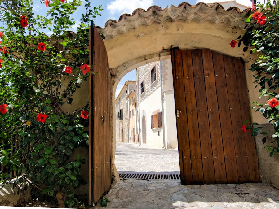 Entrada da propriedade