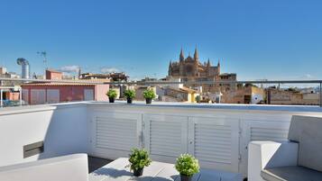 Penthouse, 2 habitaciones, vista a la ciudad | Terraza o patio