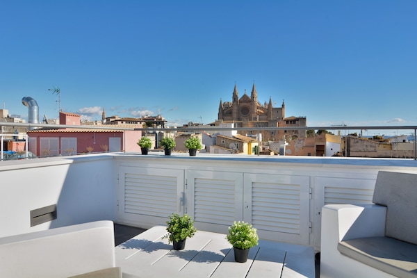 Penthouse, 2 Bedrooms, Terrace, City View | Terrace/patio