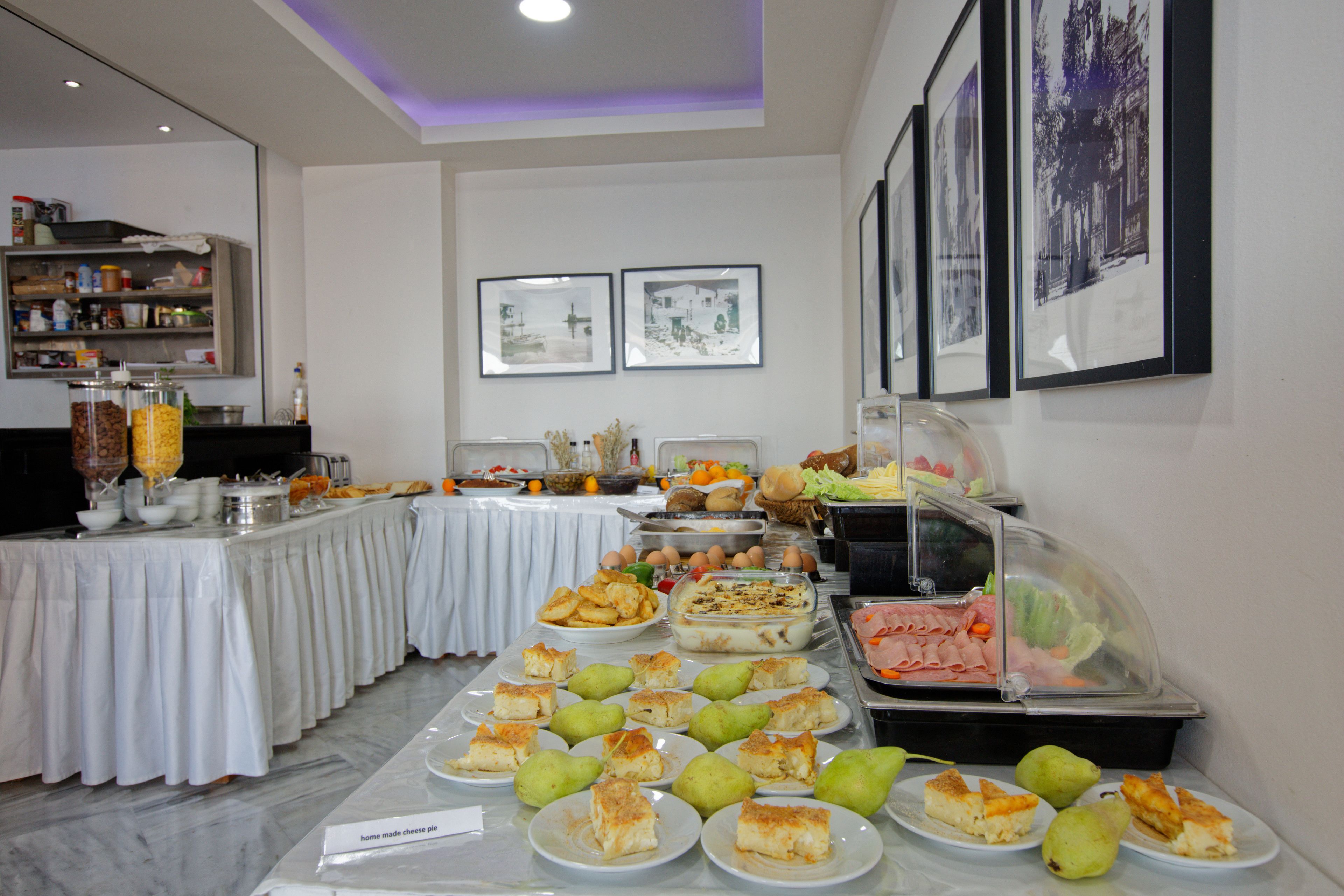 daily buffet breakfast (eur 10 per person)