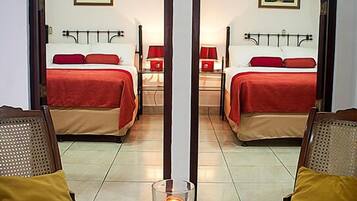 Double Room, 2 Queen Beds | In-room safe, desk, free WiFi