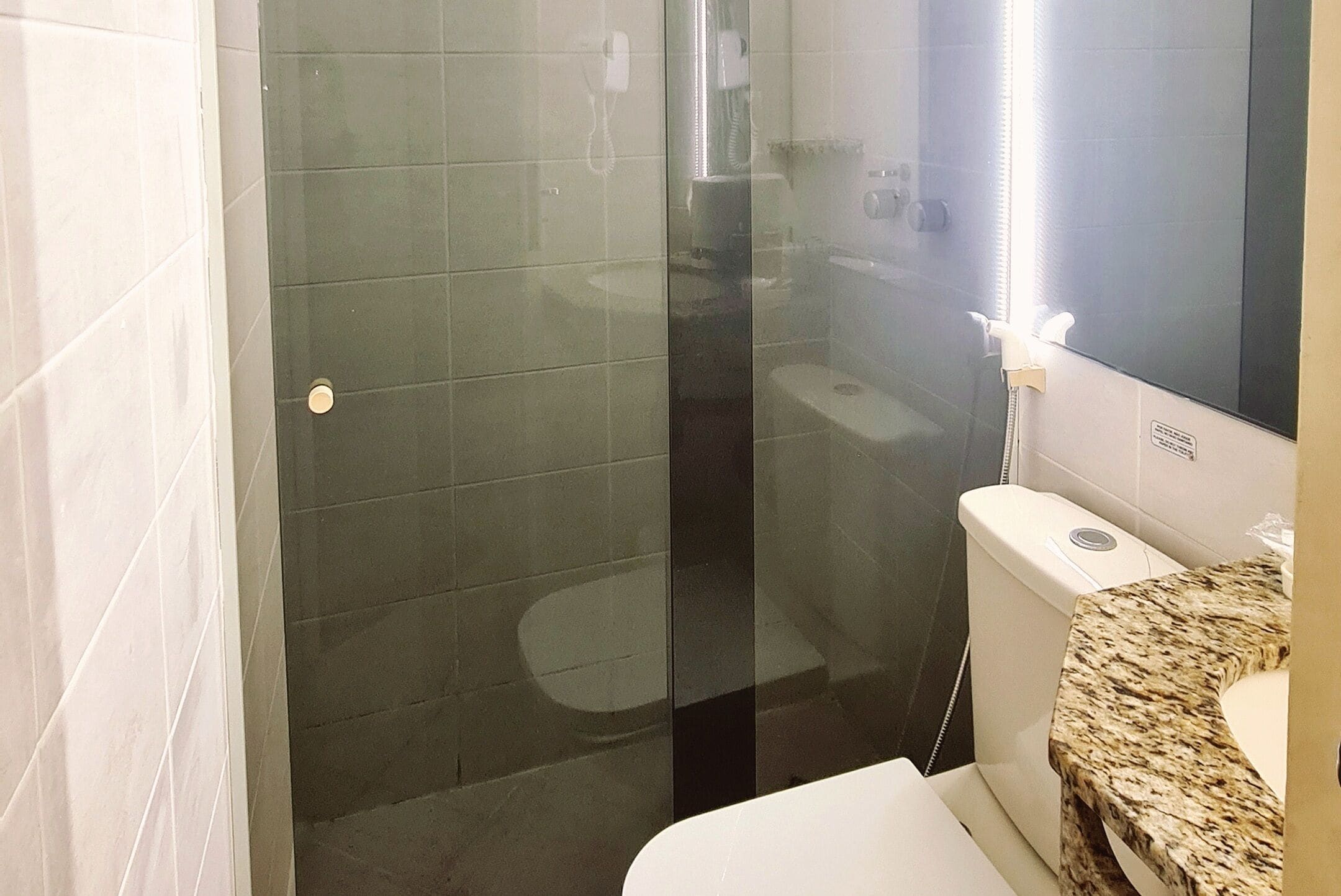 economy single room, 1 double bed, city view | bathroom | shower, free toiletries, towels