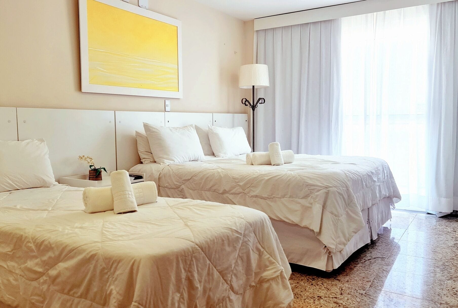 standard room, multiple beds, balcony, partial sea view | 1 bedroom, hypo-allergenic bedding, minibar, in-room safe