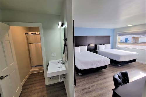 2 chambres, literie de qualité, lit avec matelas à plateau-coussin