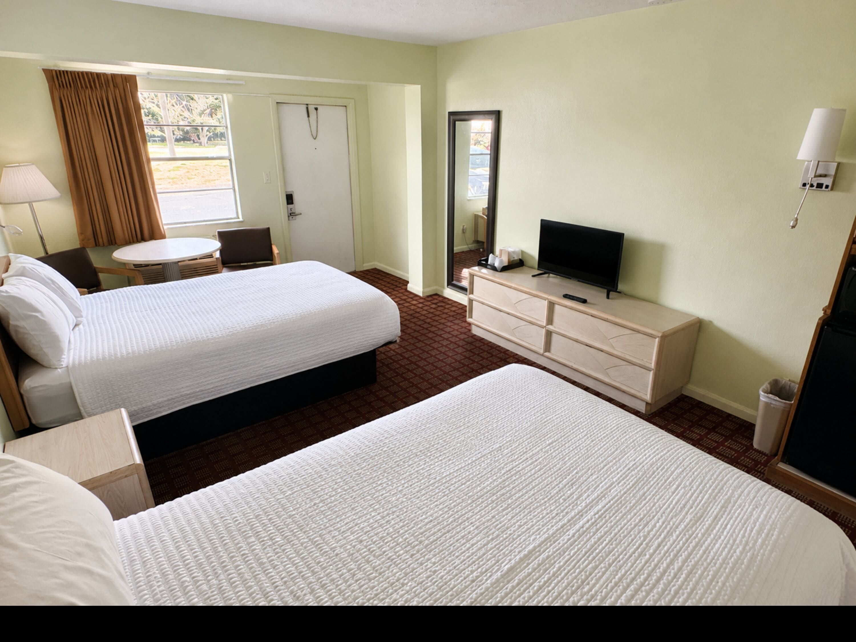 Double Room, 2 Double Beds, Non Smoking | Free WiFi, bed sheets