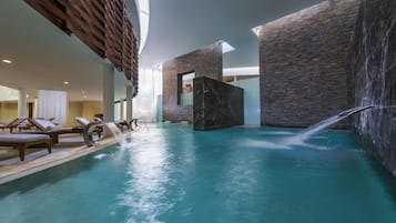 Sauna, hot tub, steam room, body treatments, mud baths, hydrotherapy