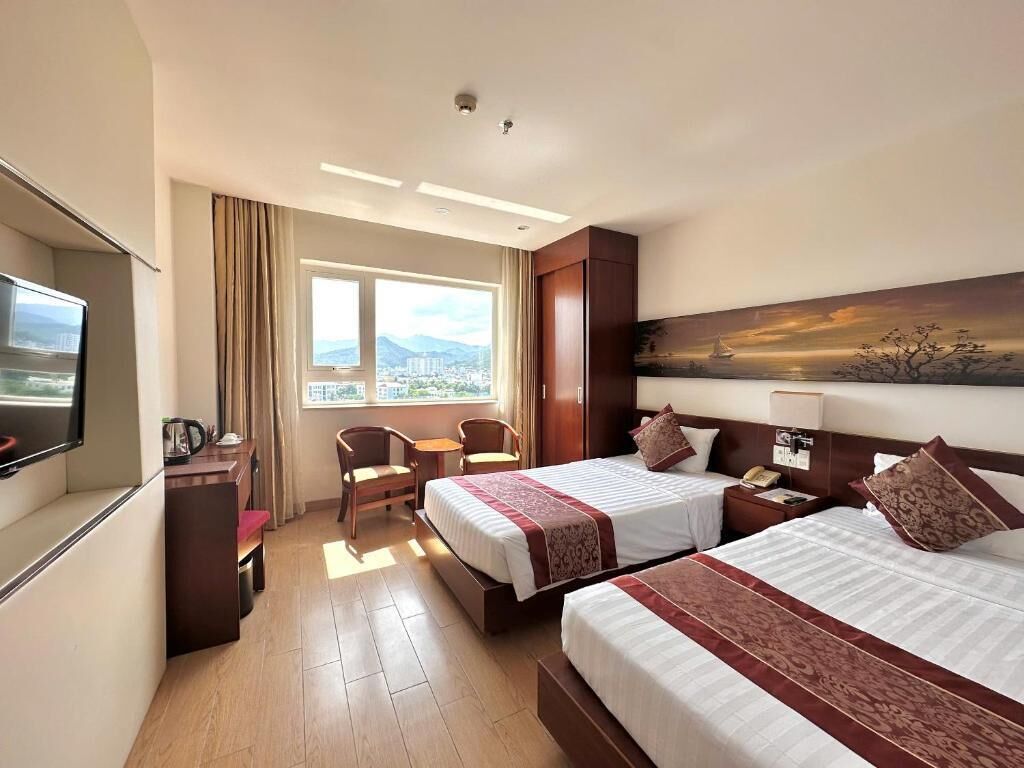 Superior Twin Room, City View | Minibar, in-room safe, desk, free WiFi