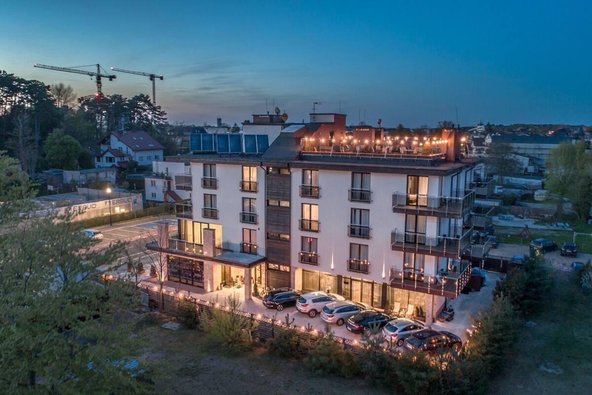 front of property – evening/night