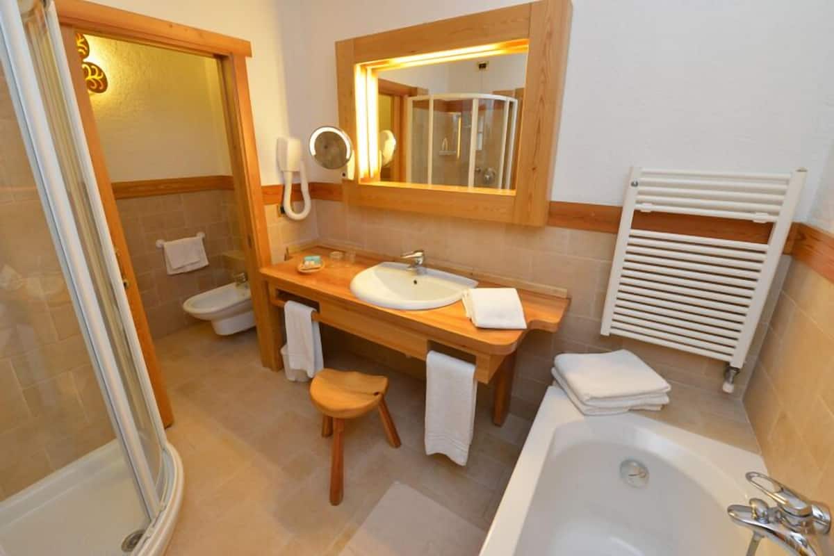 free toiletries, hair dryer