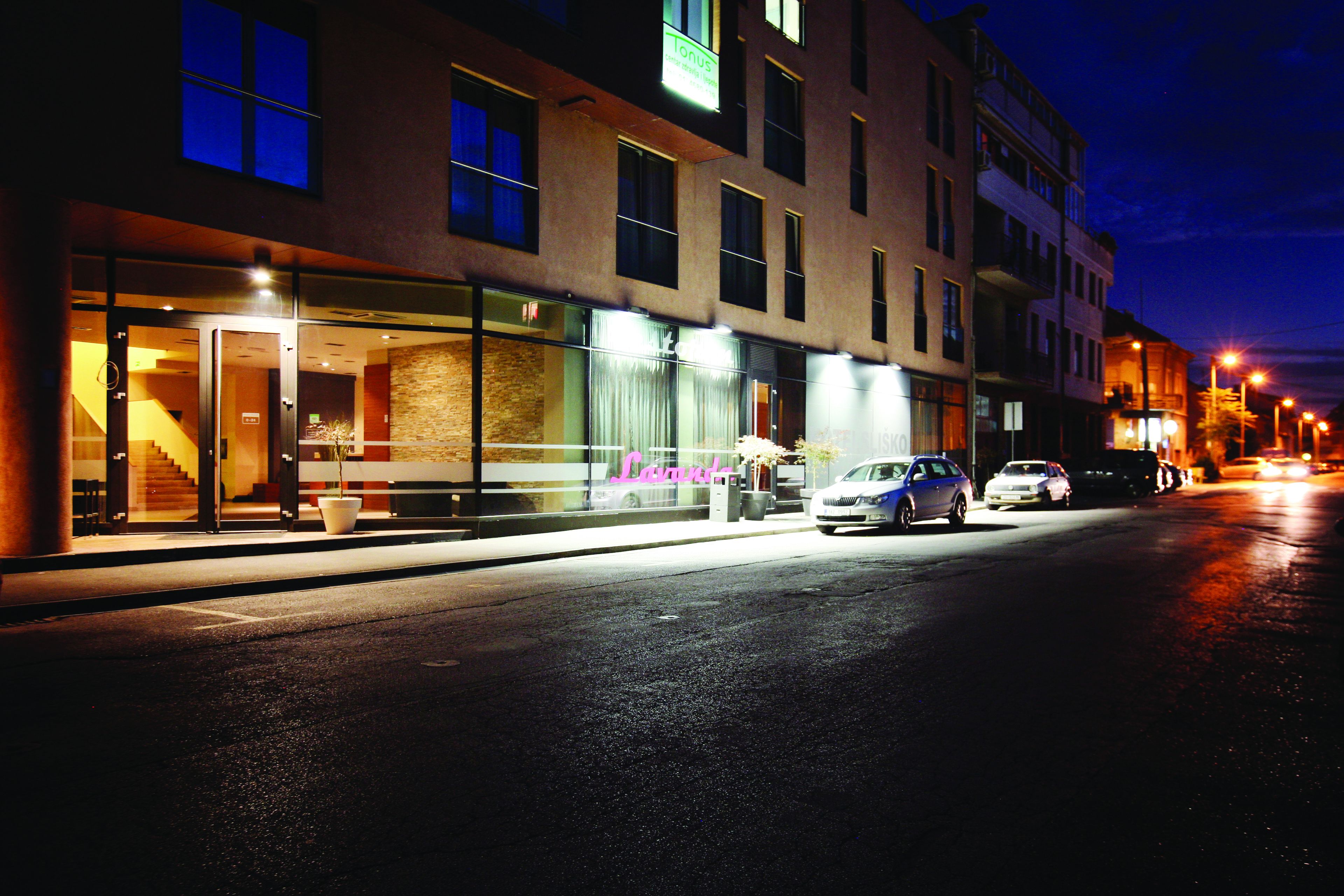 front of property – evening/night