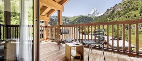 Attico Luxury, 4 camere da letto, non fumatori, vista montagna (Chamois) | Vista dalla camera