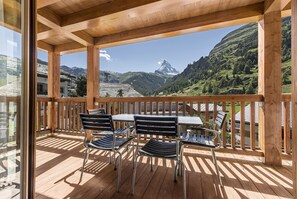 Luksusleilighet, 2 soverom, ikke-røyk, fjellutsikt (Mittelritz) | Balkong
