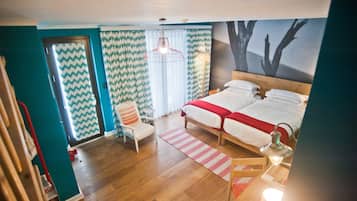 Camera familiare | Biancheria da letto di alta qualità, minibar, una cassaforte in camera