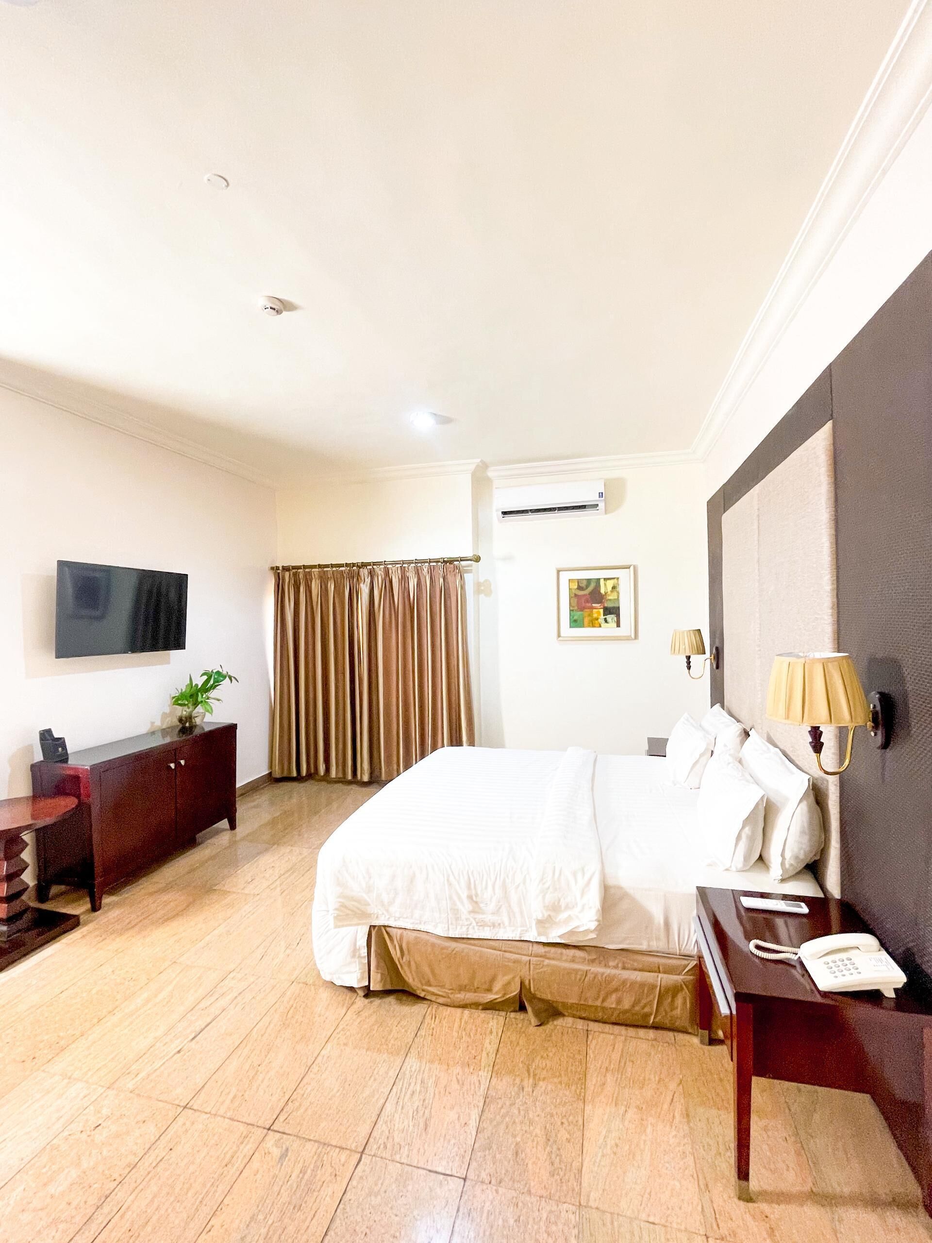 1 habitación y ropa de cama de alta calidad 