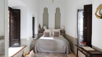 1 habitación y ropa de cama de alta calidad