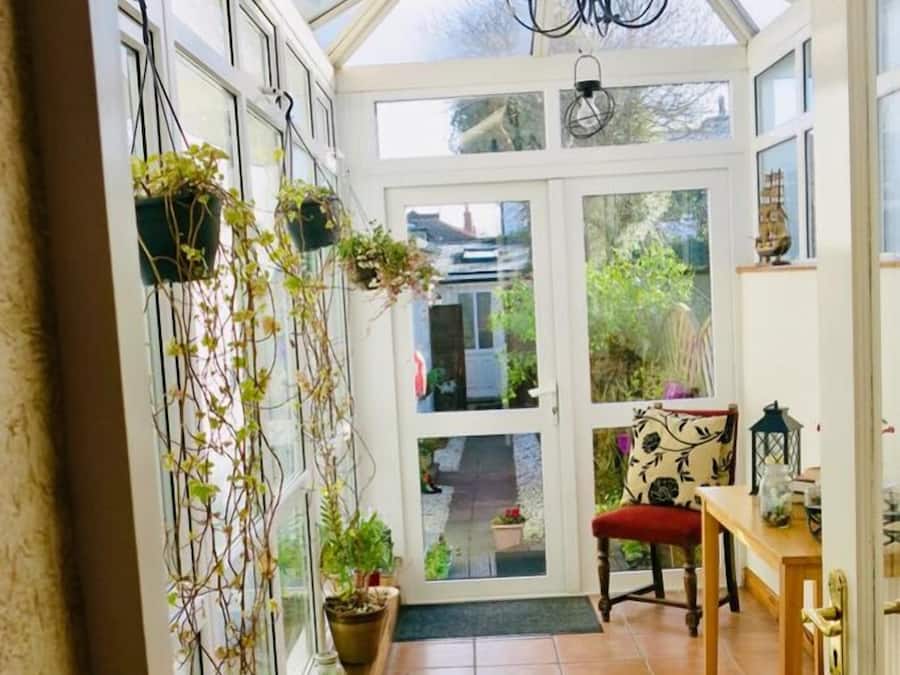 Een flatscreentelevisie