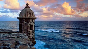 A coastal structure with a dome roof overlooking the sea. - My Hotel in Puerto Rico (San Juan)
