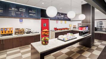 Free daily buffet breakfast