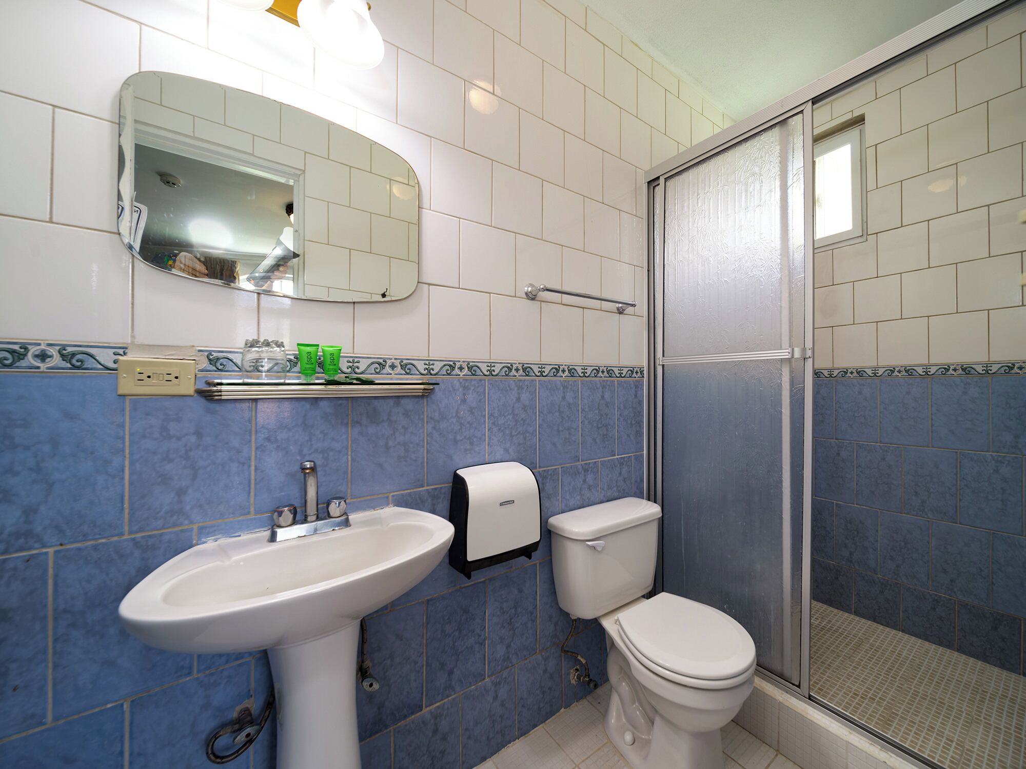 standard single room, 1 double bed, mountain view | bathroom | shower, free toiletries, towels