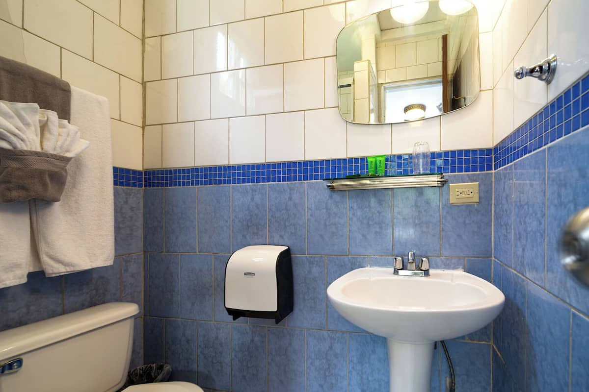 standard single room, 1 queen bed | bathroom | shower, free toiletries, towels